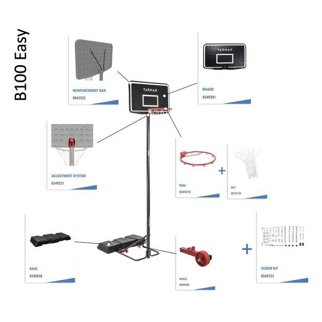 B100 screw kit, no size