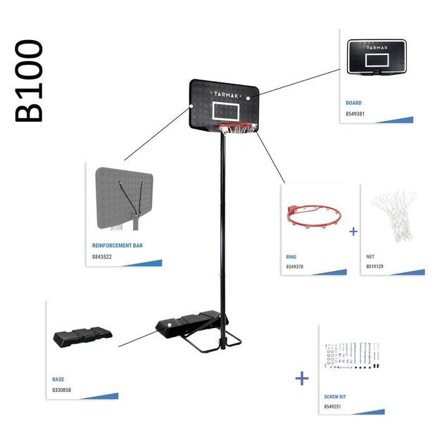 B100 screw kit, no size