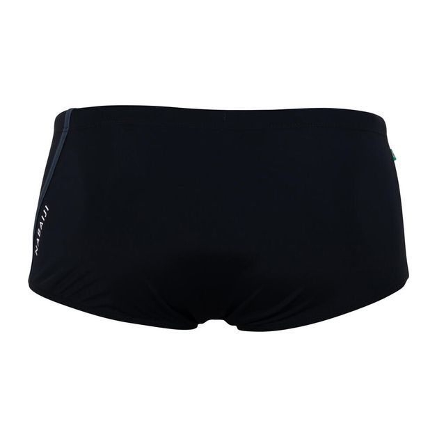 Sunga de natação BR 500 masculina, preta, 3G