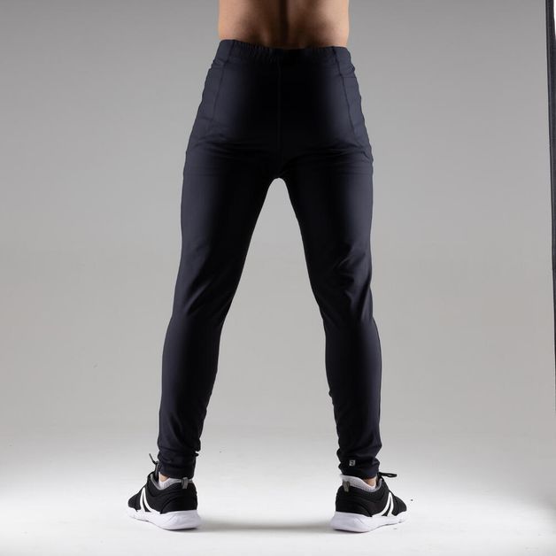 Legging de corrida feminina Mid Tight, preto, 3G