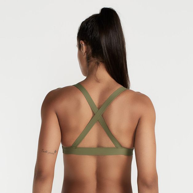 *top second skin preto liso pv19, xl Verde-militar M