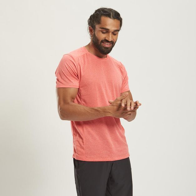 Camiseta masculina de Treino Cardio 100, vermelha, M