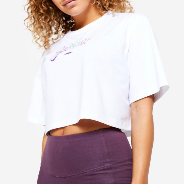 T-shirt crop 520 cosmeto, uk 16 / eu xl Branca P