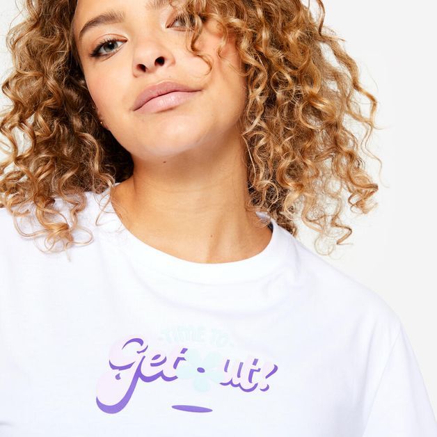 T-shirt crop 520 cosmeto, uk 16 / eu xl Branca P