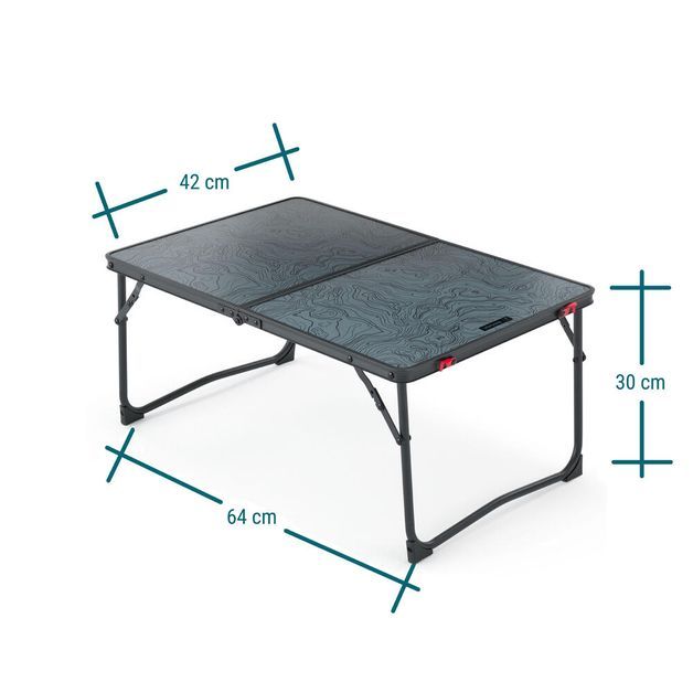 Mesa de Trilha Desdobrável Quechua, cinza, UNICO