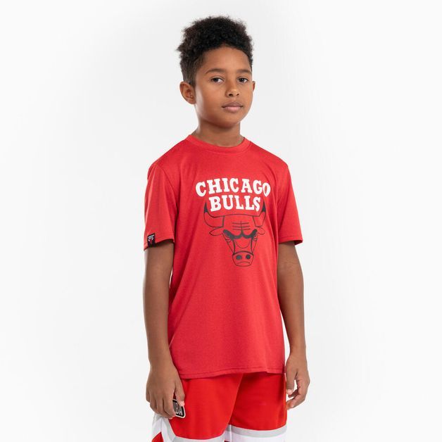 Camisa Infantil de Basquetebol NBA Chicago Bulls TS 900 JR, unica, 7-8 ANOS