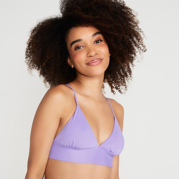 Biquíni Sutiã Triângulo de Surf, roxo, M