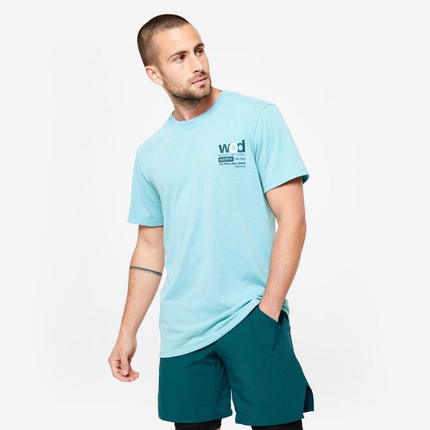 Tshirt cross training tourquoise, s P