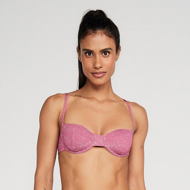 Biquíni Sutiã Meia Taça de Surf, lilas, P
