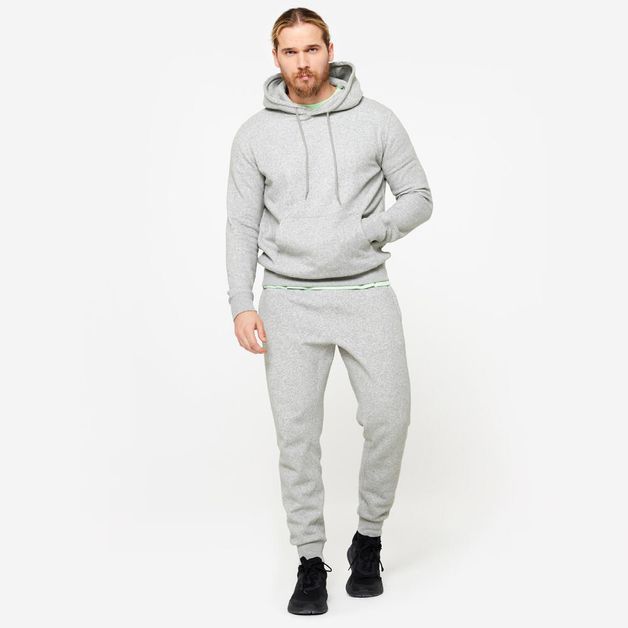 Hoodie 500 essential fleece heather, 3xl Cinza P