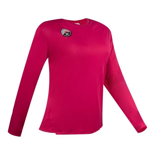 Camiseta Feminina de Corrida Mulher RUN WARM, ROSE, 38