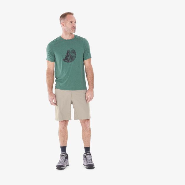 Camiseta Masculina para Trilha MH500 Quechua / verde / 3G