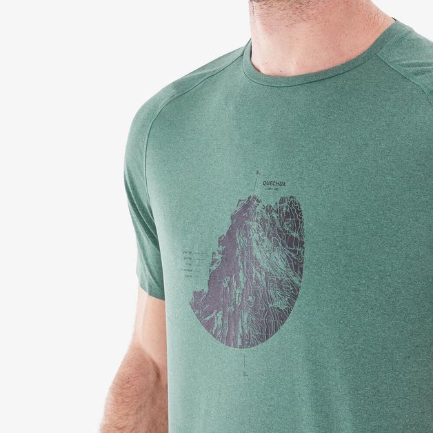 Camiseta Masculina para Trilha MH500 Quechua / verde / 3G