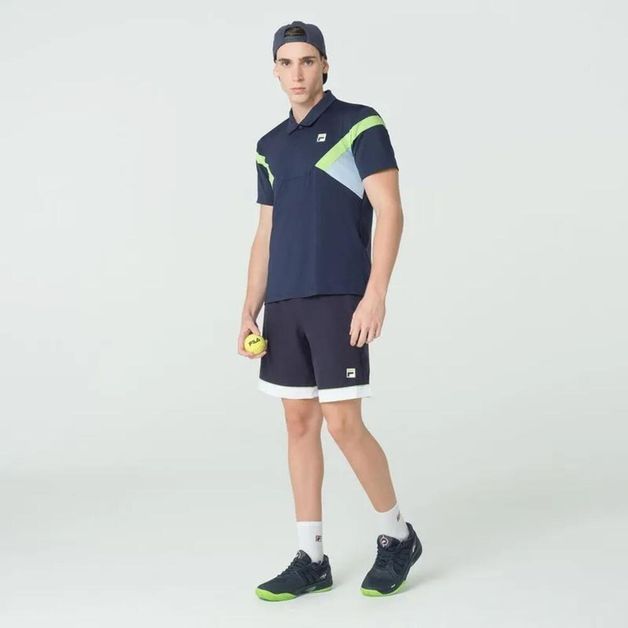 *bermuda masc fila gs power mar/bco/, xl Marinho-branco P