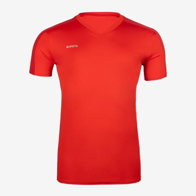 Camisa de Futebol Manga Curta Adulto ESSENTIAL, vermelho, 3G