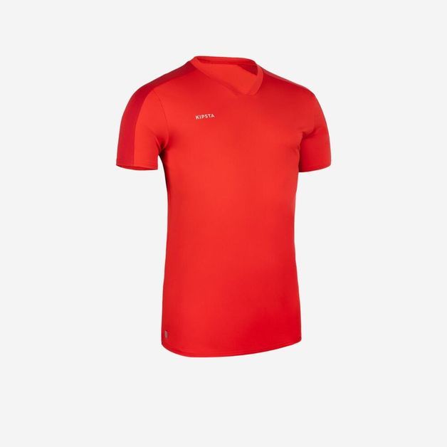 Camisa de Futebol Manga Curta Adulto ESSENTIAL, vermelho, 3G