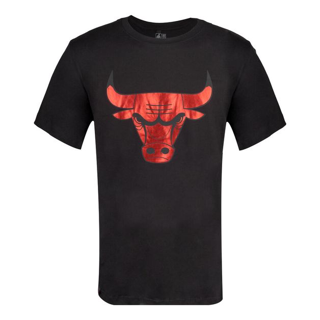 *t-shirt preta chicago bulls masc pv, xl P