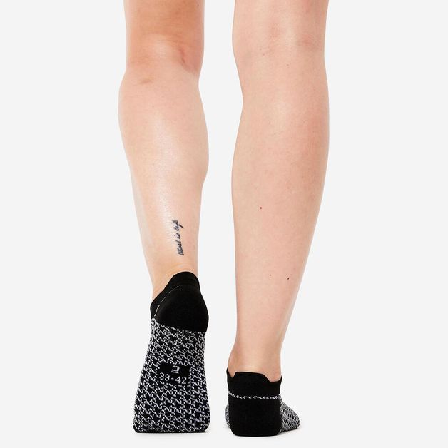 Invisible prt socks x3, uk5.5-8 eu39-42 Preta-cinza 33/36 BR