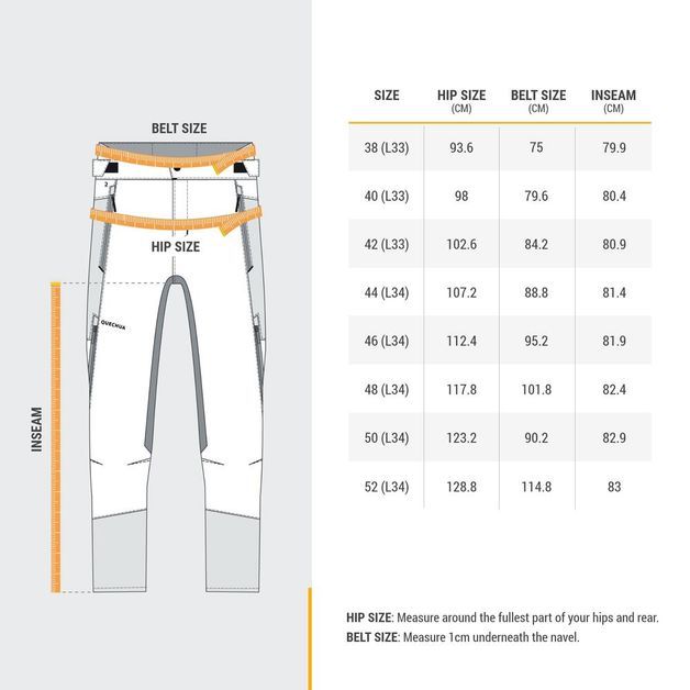 Trousers warm sh500 mt, uk39" fr48 (l34) 38