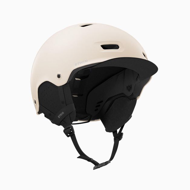 Bowl cycling helmet 500 white, m/55-59cm Bege G