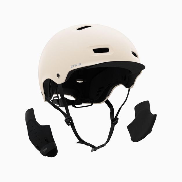 Bowl cycling helmet 500 white, m/55-59cm Bege G