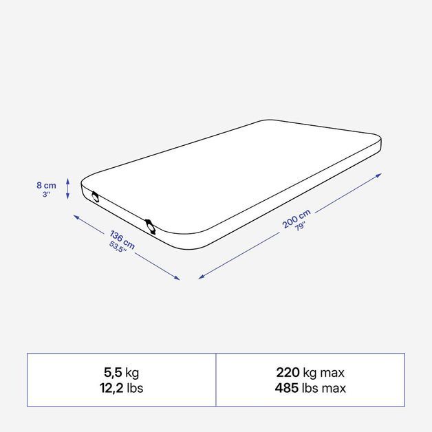 Si mattress ultim comfort, no size Preta UNICO