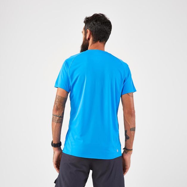Camiseta trail masculina turquesa, gg Azul 3G