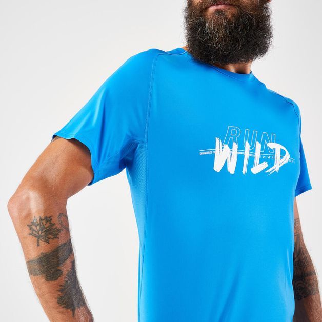 Camiseta trail masculina turquesa, gg Azul 3G