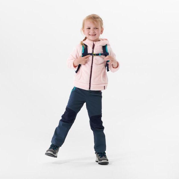 Fleece nh500 zip kid pink, 96-102cm 3-4y 5-6 ANOS