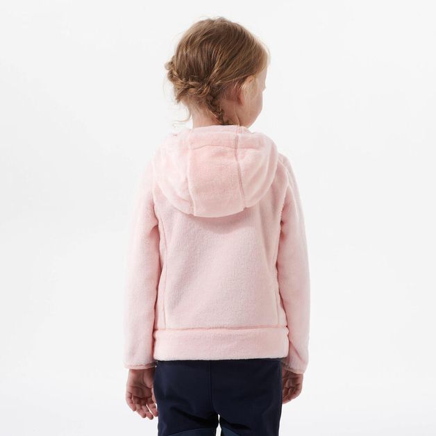 Fleece nh500 zip kid pink, 96-102cm 3-4y 5-6 ANOS