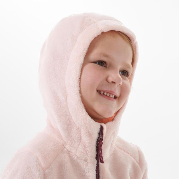 Fleece nh500 zip kid pink, 96-102cm 3-4y 5-6 ANOS