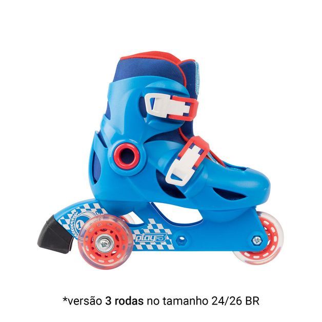 Patins Infantil Play 3 Oxelo, azul, 24/26