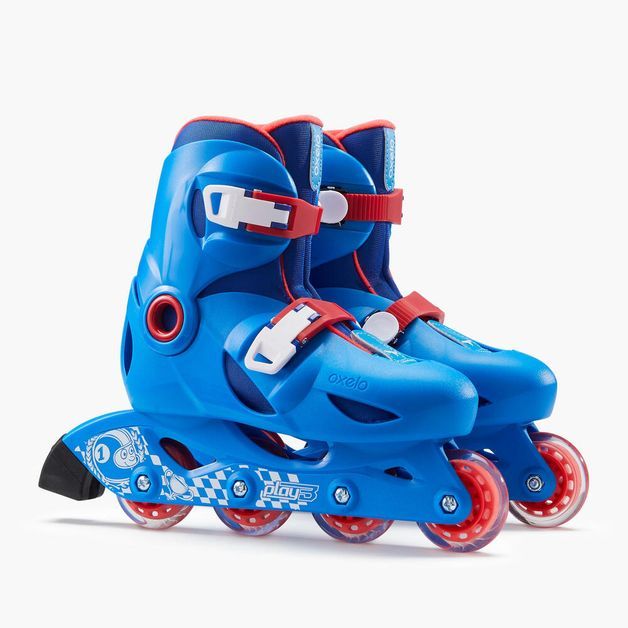 Patins Infantil Play 3 Oxelo, azul, 26/28