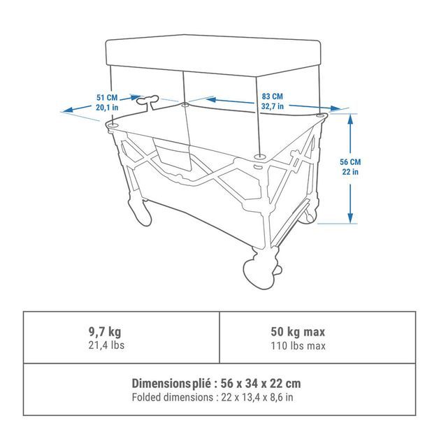 Trolley ultracompact, no size Verde UNICO