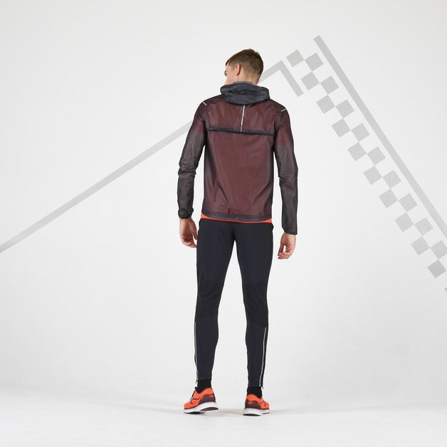 KIPRUN RAIN JACKET M BLACK, S