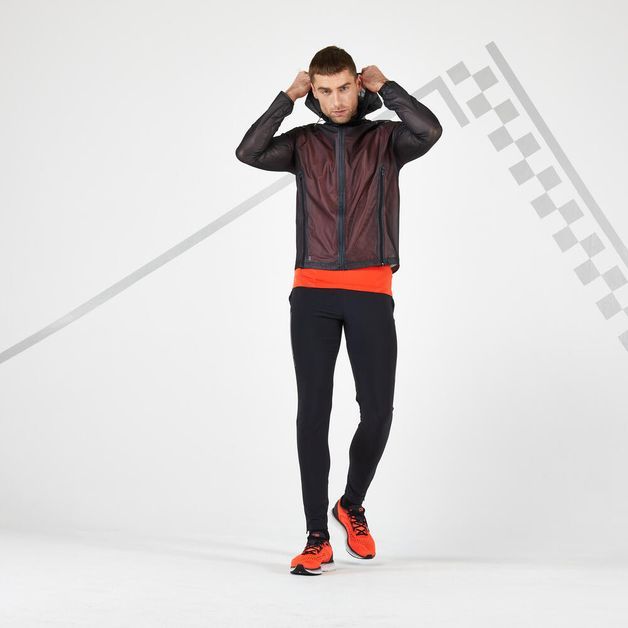 KIPRUN RAIN JACKET M BLACK, M