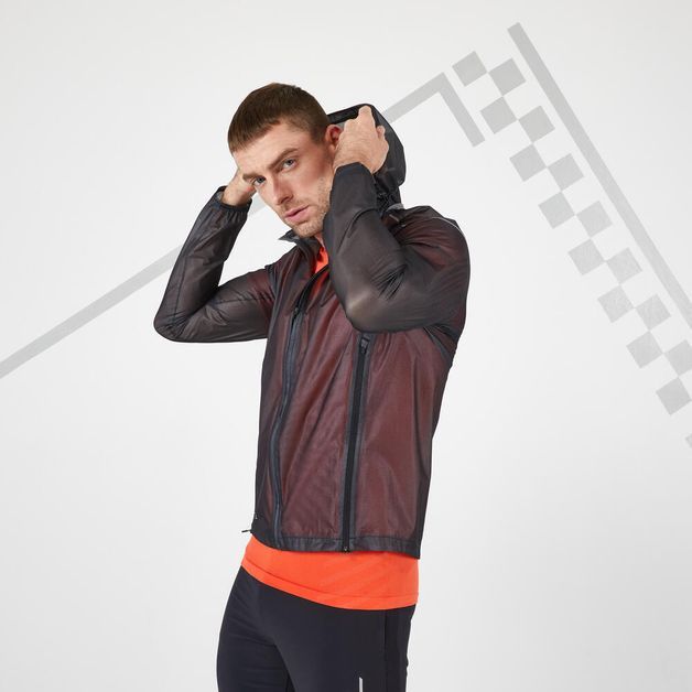 KIPRUN RAIN JACKET M BLACK, M
