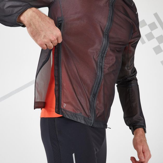 KIPRUN RAIN JACKET M BLACK, M