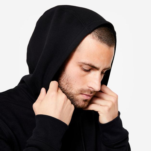 Hoodie 500 essential fleece heather, 3xl Preta 3G