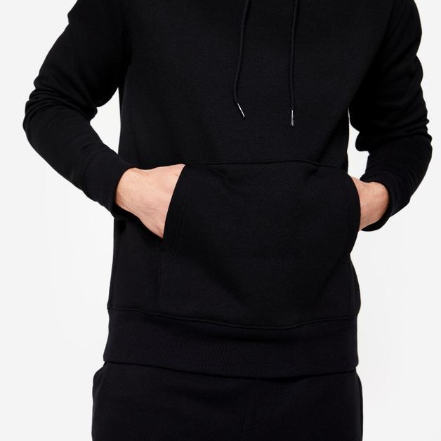 Hoodie 500 essential fleece heather, 3xl Preta 3G