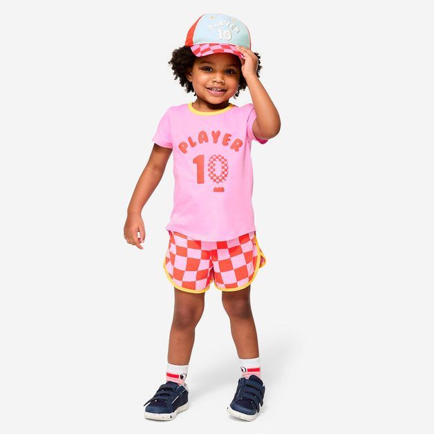 Camiseta mc 100 bb camiseta rosa, 96-102cm entre 3/4 anos Rosa 4-5 ANOS