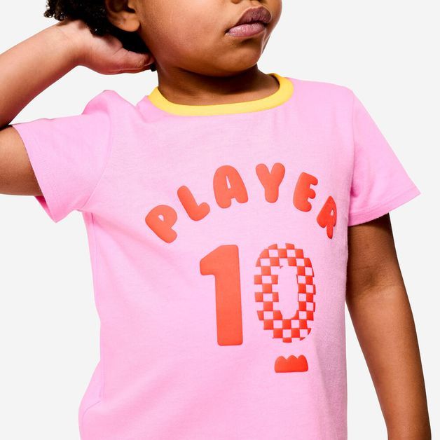Camiseta mc 100 bb camiseta rosa, 96-102cm entre 3/4 anos Rosa 4-5 ANOS