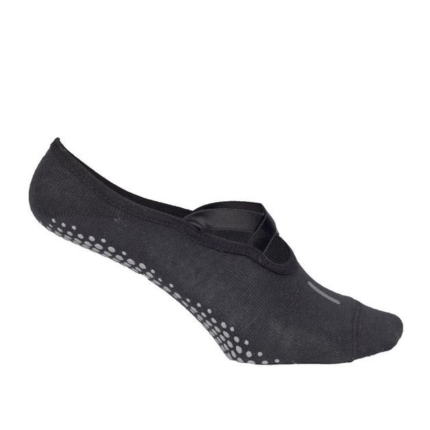Meias Antiderrapantes Femininas 500 Domyos, preta, 34/36 BR
