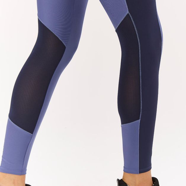 Legging Feminina de Treino com bolso 120 Domyos, azul, 3G