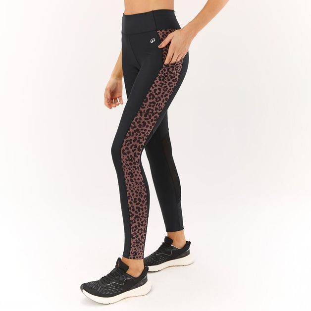 Legging Feminina de Treino com bolso 120 Domyos, preto, 3G