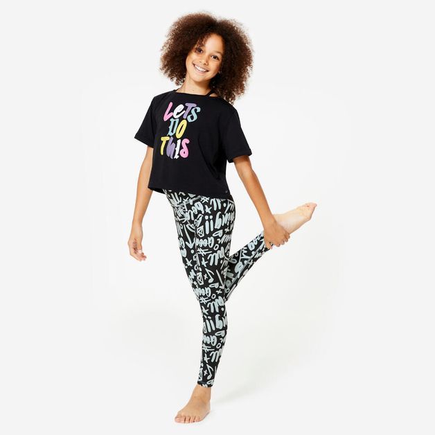 Mdg t-shirt crop, 14-15years/5'2"-5'4" Preta 7-8 ANOS