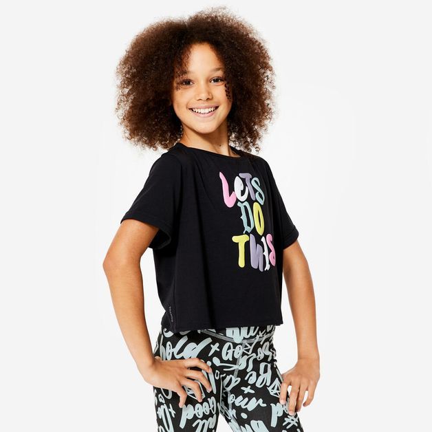 Mdg t-shirt crop, 14-15years/5'2"-5'4" Preta 7-8 ANOS