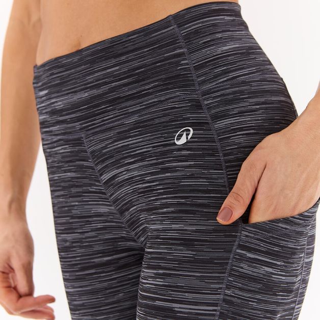 Legging Feminina de Treino com bolso 120 Domyos, cinza, 3G