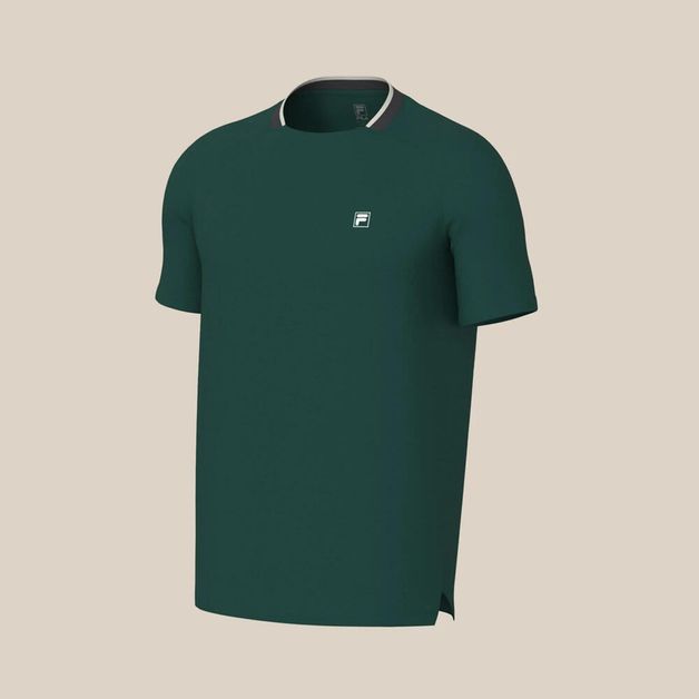 *camiseta masc fila match verde, xl Verde G
