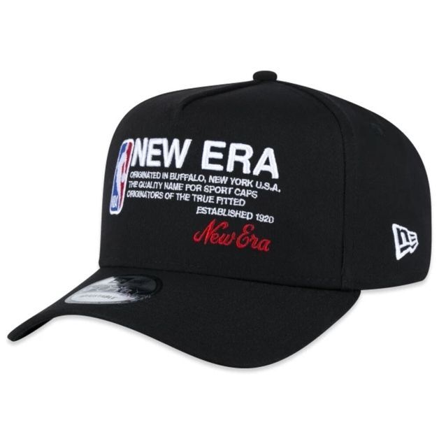 *boné preto 9forty new era logo, no size Preto UNICO